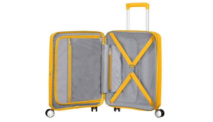 Wewnętrzna organizacja z dodatkową kieszenią zapinaną na suwak