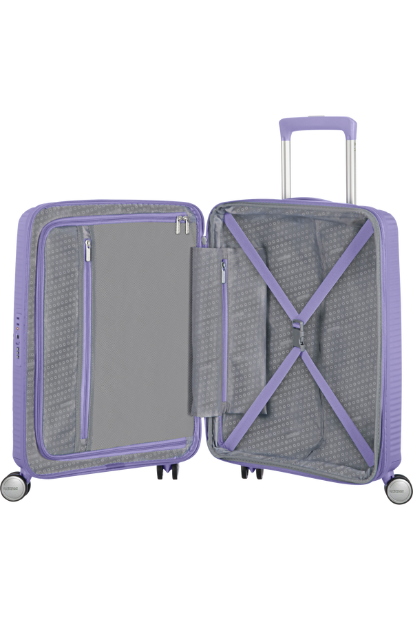 American Tourister Soundbox Spinner Expandable 55cm  Lavender American Tourister Soundbox Spinner Expandable 55cm  Lavender
