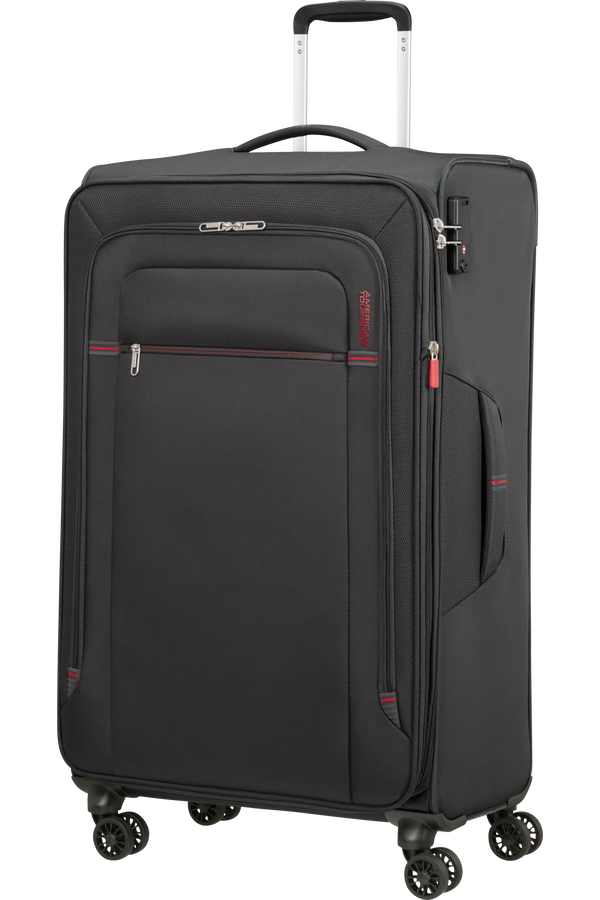 American Tourister Crosstrack Spinner Expandable 79cm  Szary/Czerwony
