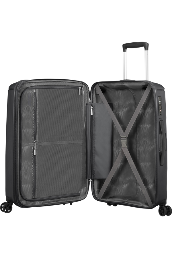 American Tourister Sunside Spinner Expandable 68cm  Czarny