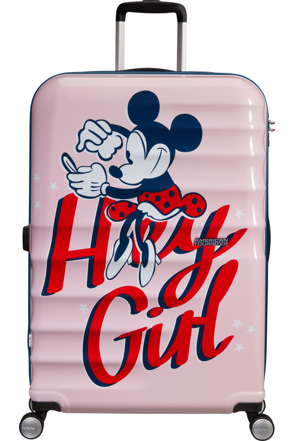 American Tourister Wavebreaker Disney Spinner Disney 77cm Minnie Darling Pink