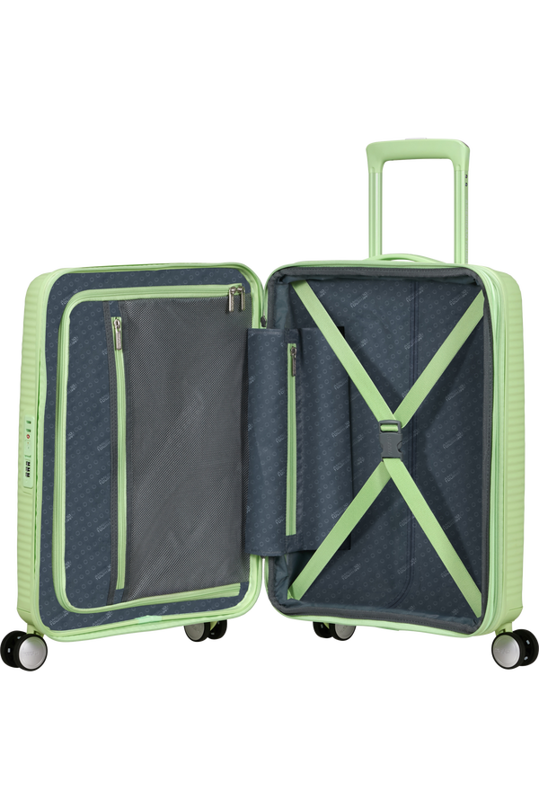 American Tourister SoundBox Spinner TSA Expandable 55cm  Kiwi Green