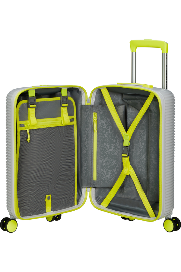American Tourister Rollio Spinner 52cm  Light Grey/Lime