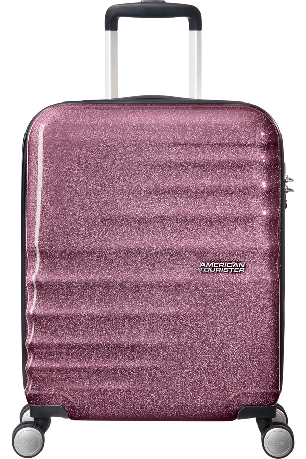American Tourister Wavebreaker Spinner 55cm  Lilac Sparkle American Tourister Wavebreaker Spinner 55cm  Lilac Sparkle