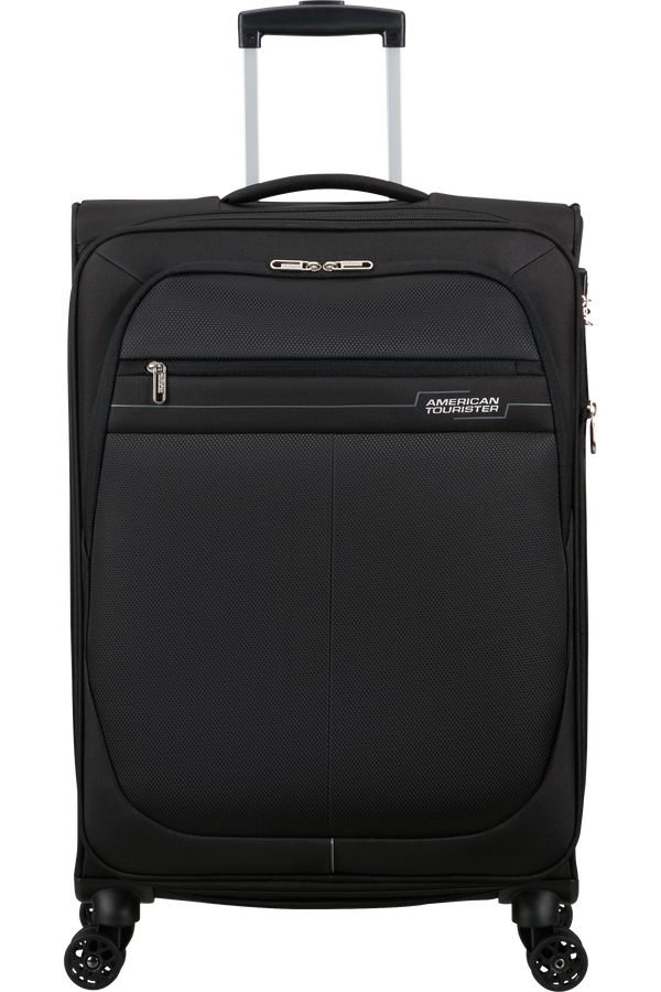 American Tourister Deep Dive Spinner Expandable TSA M  Czarny/Szary
