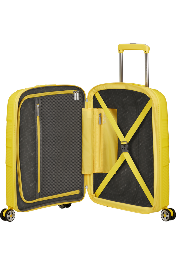 American Tourister Starvibe Spinner Expandable TSA 55cm Electric Lemon