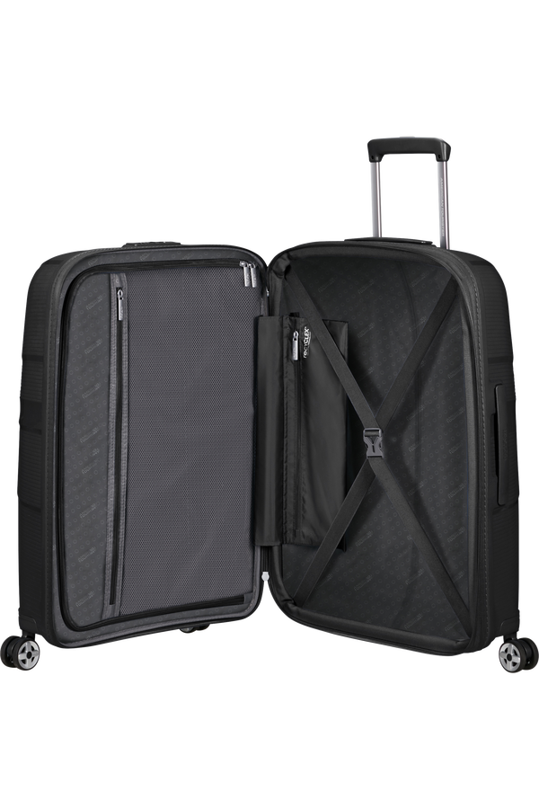 American Tourister Starvibe Spinner Expandable TSA 67cm Czarny