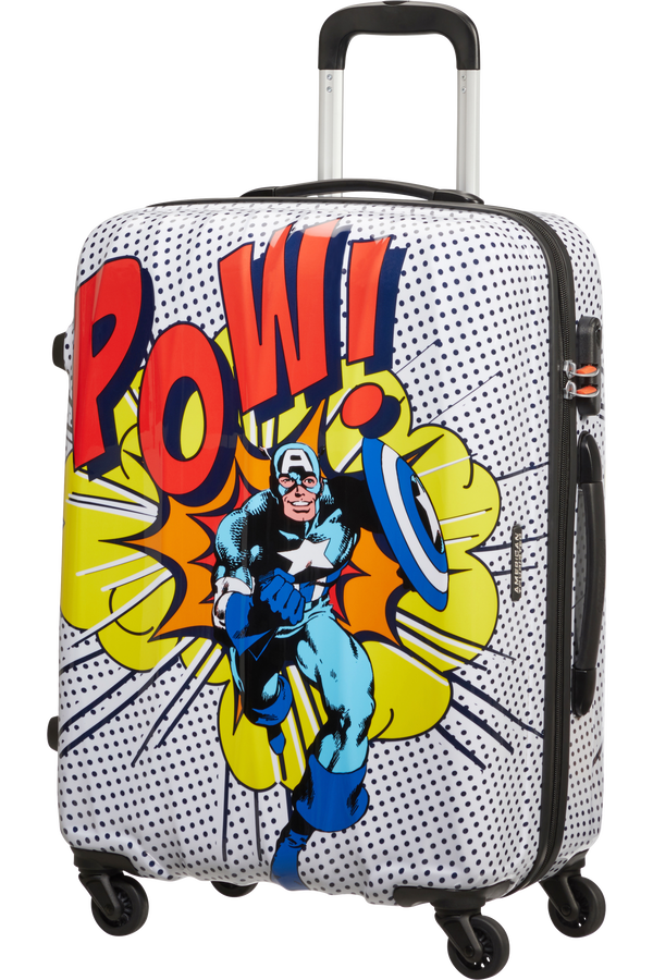 American Tourister Marvel Legends Spinner Alfatwist 65cm  Captain America Pop Art