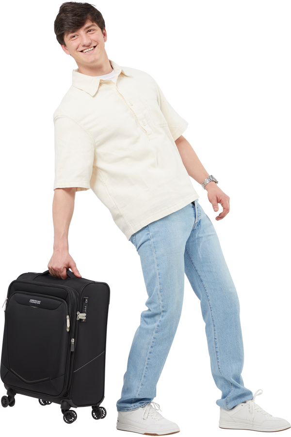 American Tourister SummerRide Spinner S EXP TSA 55cm Czarny American Tourister SummerRide Spinner S EXP TSA 55cm Czarny