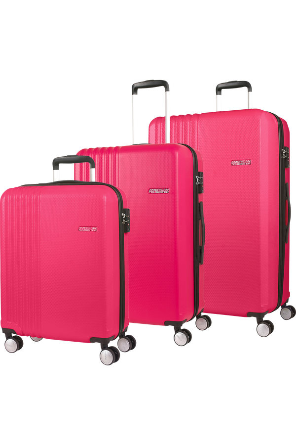 American Tourister Beachrider 3 Pc Set A  Różowy