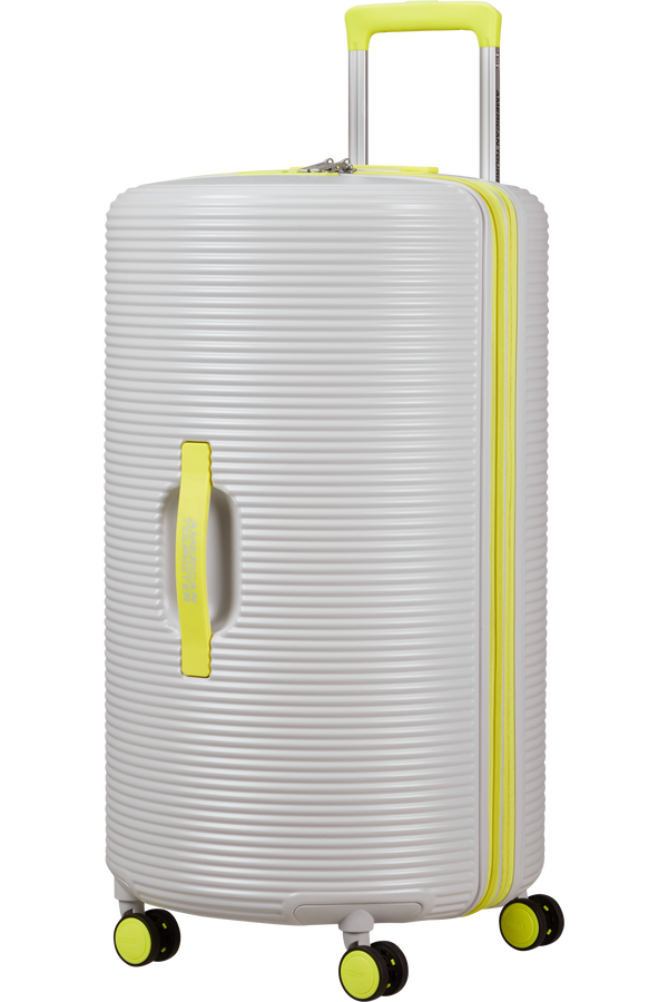 American Tourister Rollio Spinner 75cm  Light Grey/Lime