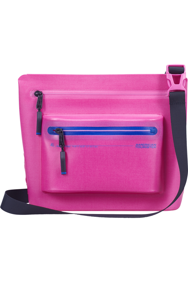 Colourdry M Torba na ramię | American Tourister Colourdry Shoulder Bag M  Electric Fuchsia