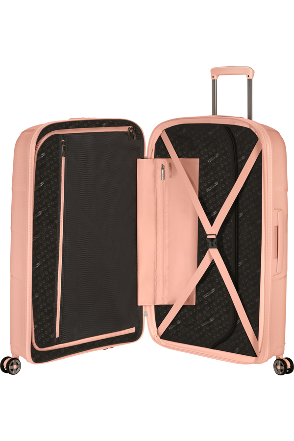 American Tourister StarVibe Spinner Expandable TSA 77cm  Metallic Peach American Tourister StarVibe Spinner Expandable TSA 77cm  Metallic Peach