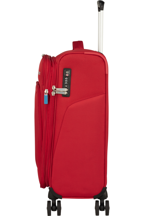 American Tourister Summerfunk Spinner Exp TSA 55cm  Czerwony