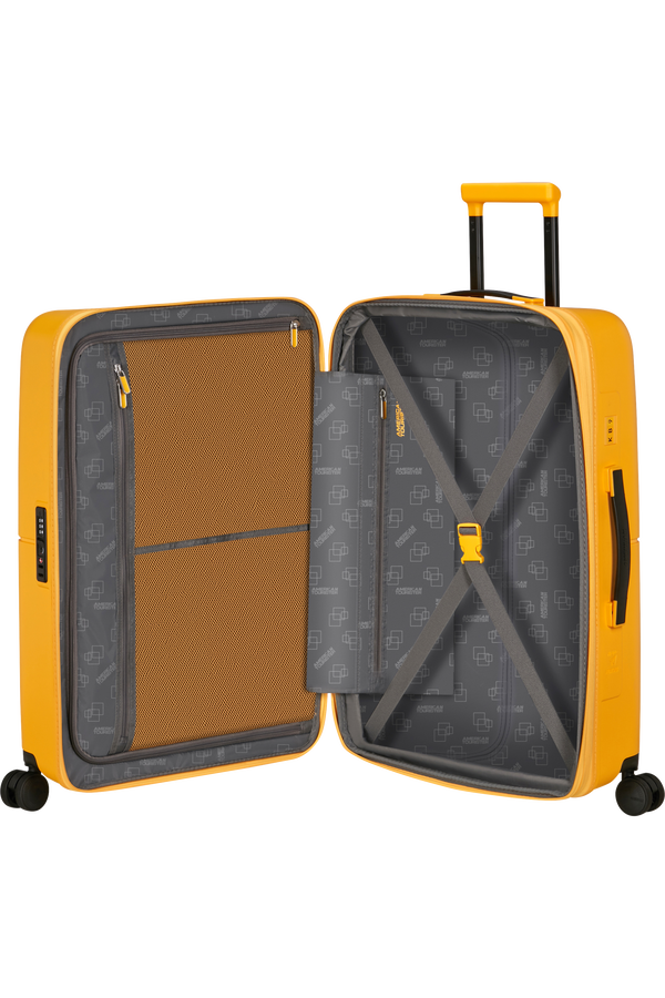 American Tourister DashPop Spinner Expandable TSA 67cm Golden Yellow American Tourister DashPop Spinner Expandable TSA 67cm Golden Yellow