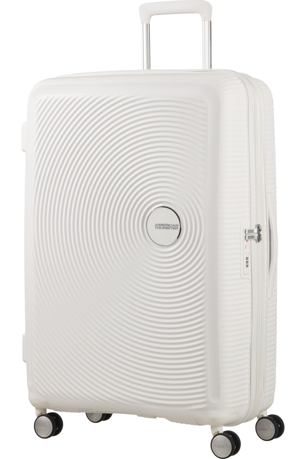 American Tourister Soundbox Spinner poszerzany 77cm Pure White