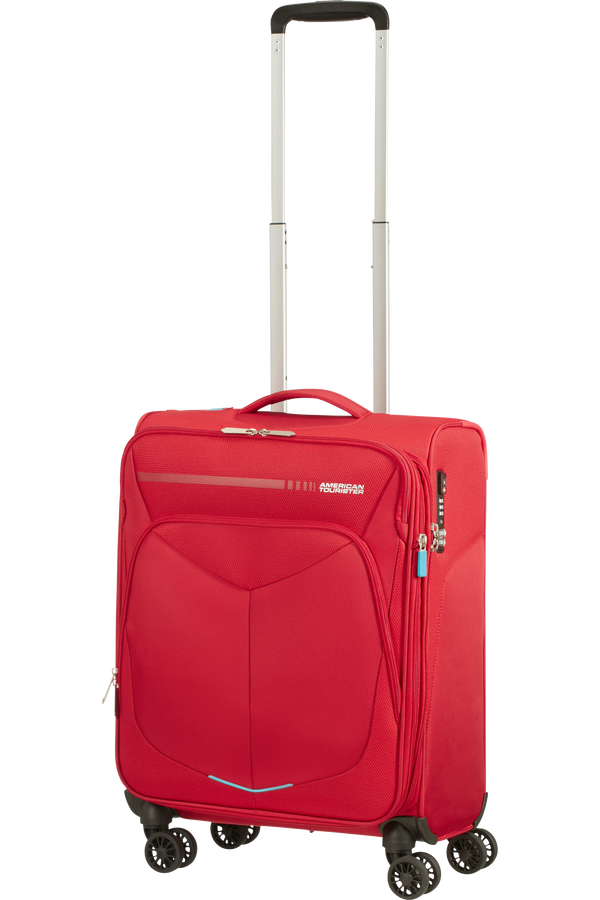 American Tourister Summerfunk Spinner Exp TSA 55cm  Czerwony