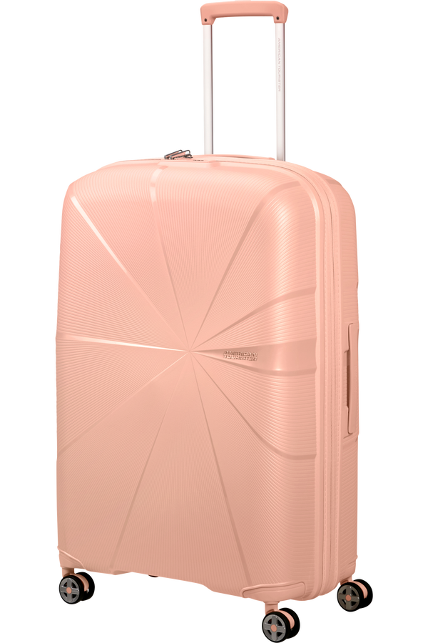 American Tourister StarVibe Spinner Expandable TSA 77cm  Metallic Peach American Tourister StarVibe Spinner Expandable TSA 77cm  Metallic Peach