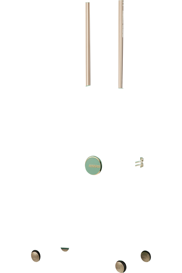 American Tourister Soundbox Spinner TSA Expandable 67cm  Almond Green/Gold American Tourister Soundbox Spinner TSA Expandable 67cm  Almond Green/Gold