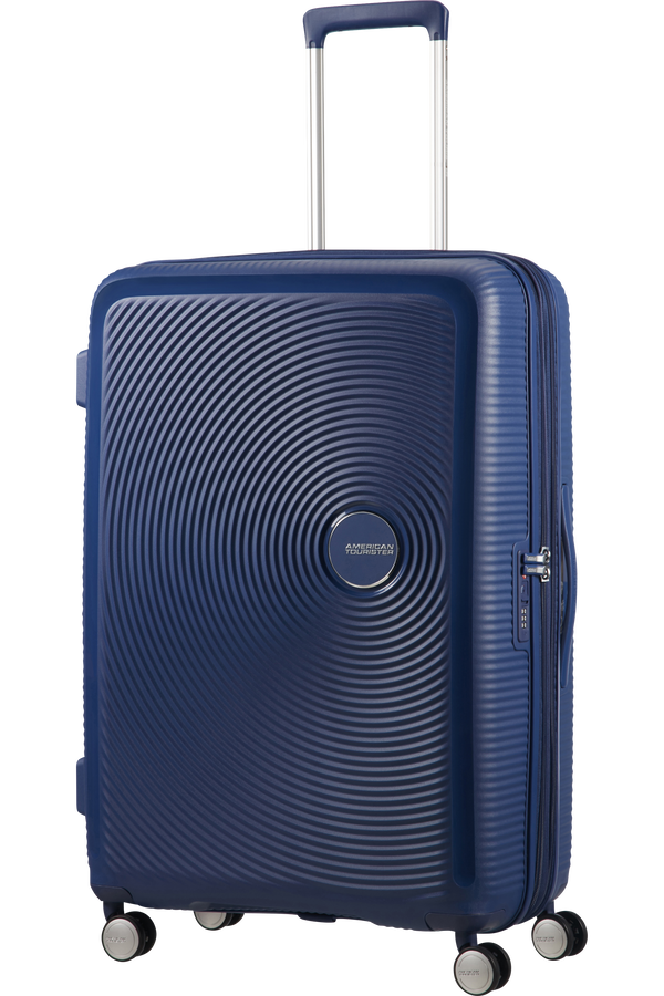 American Tourister Soundbox Spinner poszerzany 77cm Głęboki Grafit