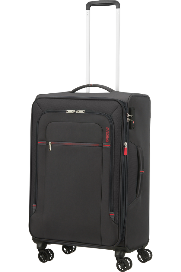 American Tourister Crosstrack Spinner Expandable 67cm  Szary/Czerwony