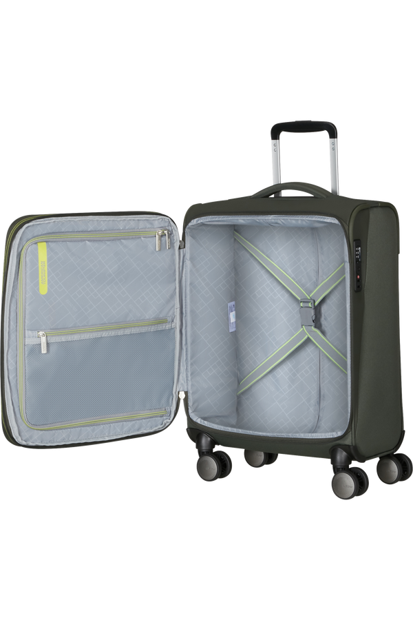 American Tourister Wanderlite Spinner EXP TSA S  Dark Khaki