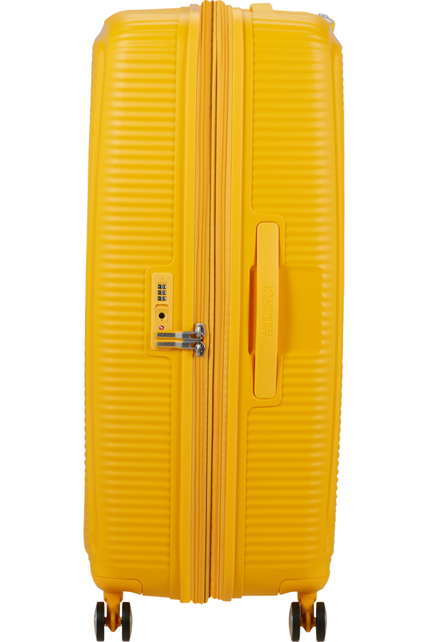 American Tourister SoundBox Spinner TSA Expandable 80cm  Golden Yellow American Tourister SoundBox Spinner TSA Expandable 80cm  Golden Yellow