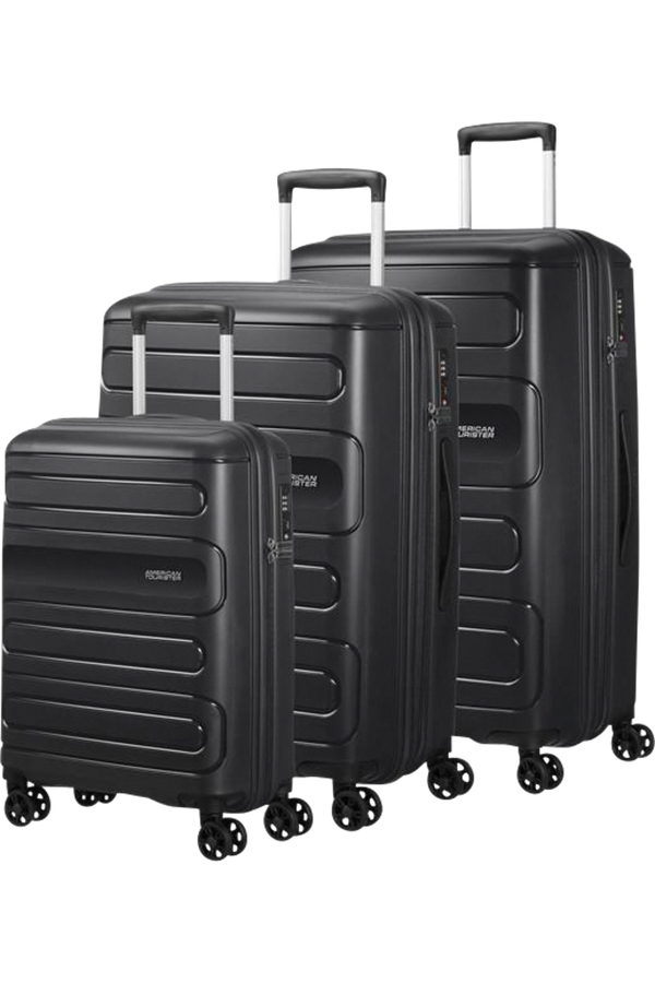 American Tourister Sunside 3 Pc Set C  Czarny