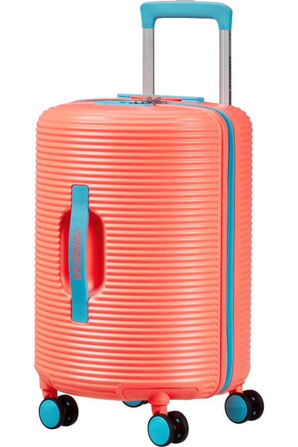 American Tourister Rollio Spinner 52cm  Coral/Blue