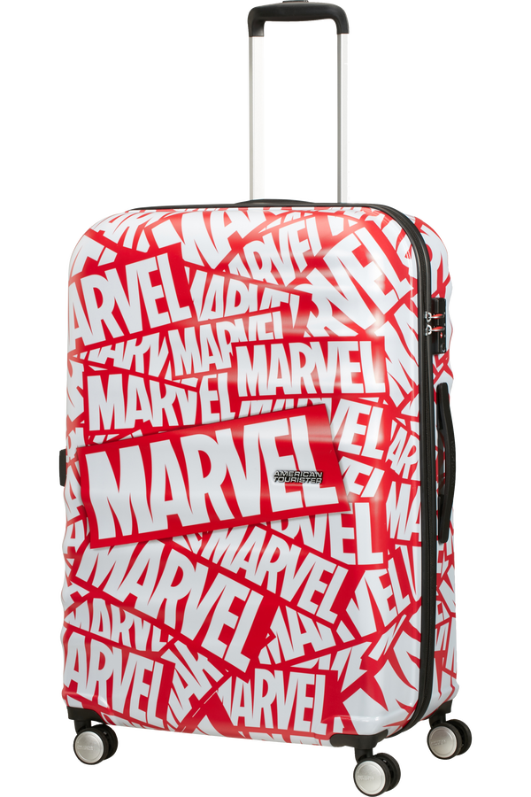 American Tourister Wavebreaker Disney Spinner Marvel 77cm  Marvel Logo