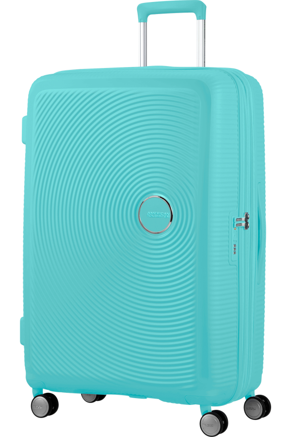American Tourister Soundbox Spinner TSA Expandable 77cm  Poolside Blue