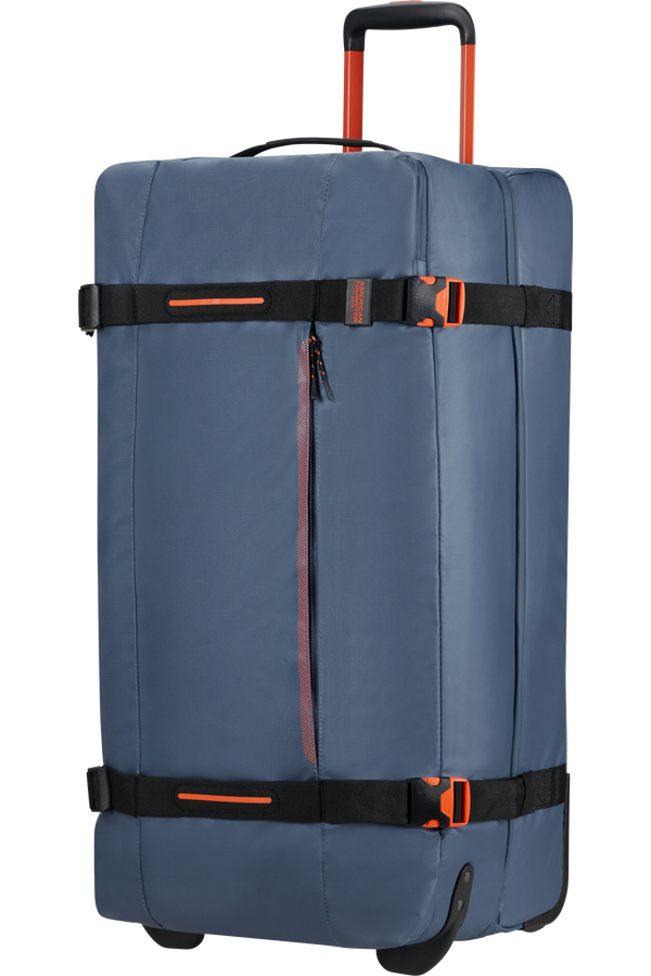 American Tourister Urban Track Duffle with Wheels Coated L  Navy/Orange
