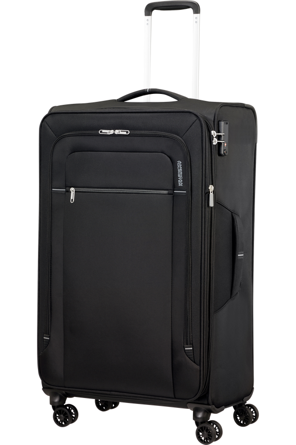 American Tourister Crosstrack Spinner Expandable 79cm  Czarny/Szary American Tourister Crosstrack Spinner Expandable 79cm  Czarny/Szary