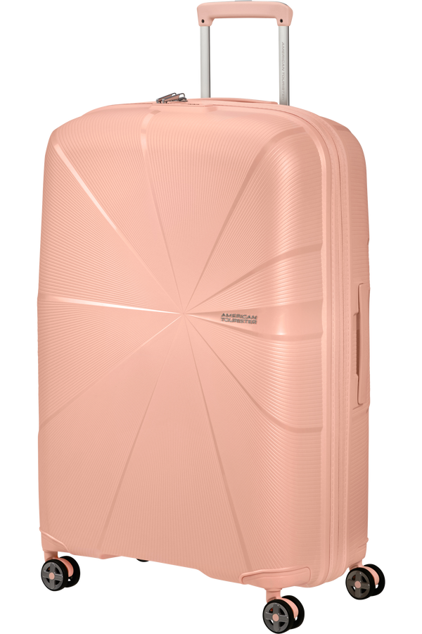 American Tourister StarVibe Spinner Expandable TSA 77cm  Metallic Peach American Tourister StarVibe Spinner Expandable TSA 77cm  Metallic Peach