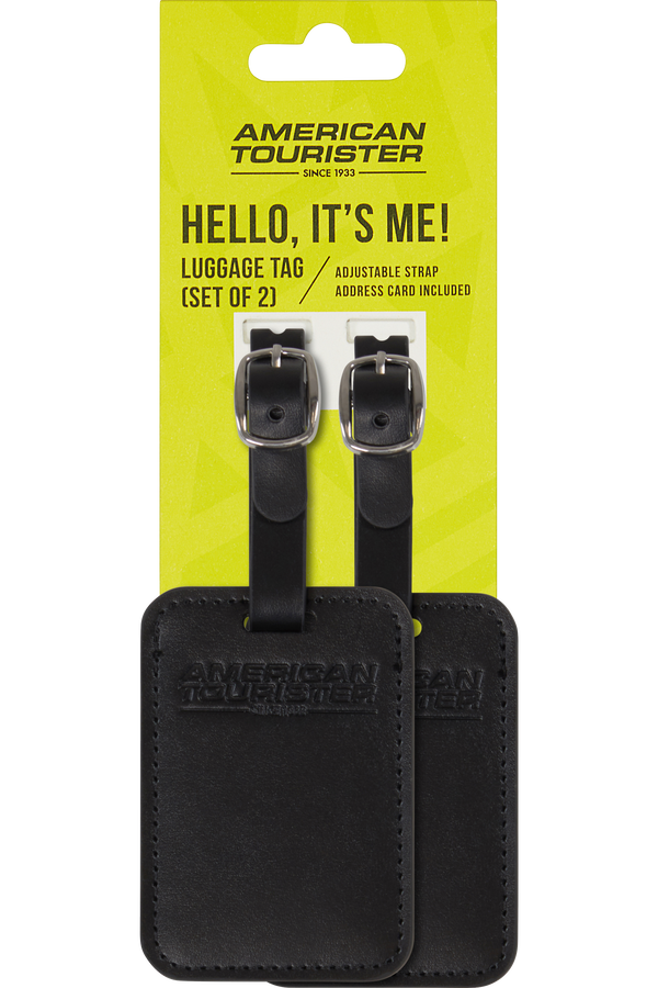 American Tourister American Tourist. Ta Luggage Tag X2  Czarny