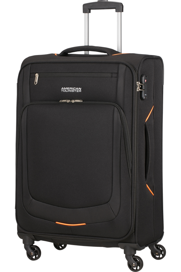 American Tourister Summer Session Spinner TSA M  Black/Orange