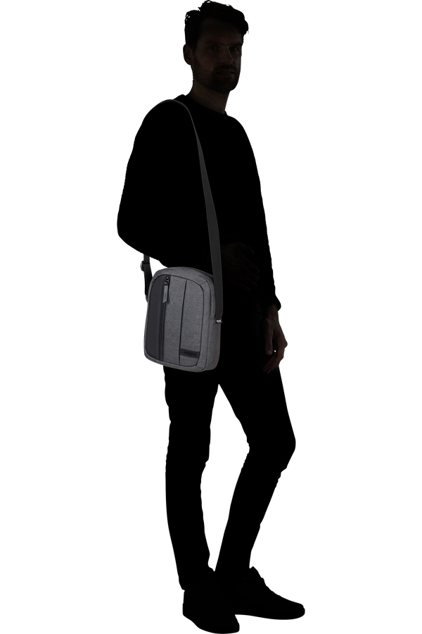 American Tourister Streethero Cross-Over  Grey Melange