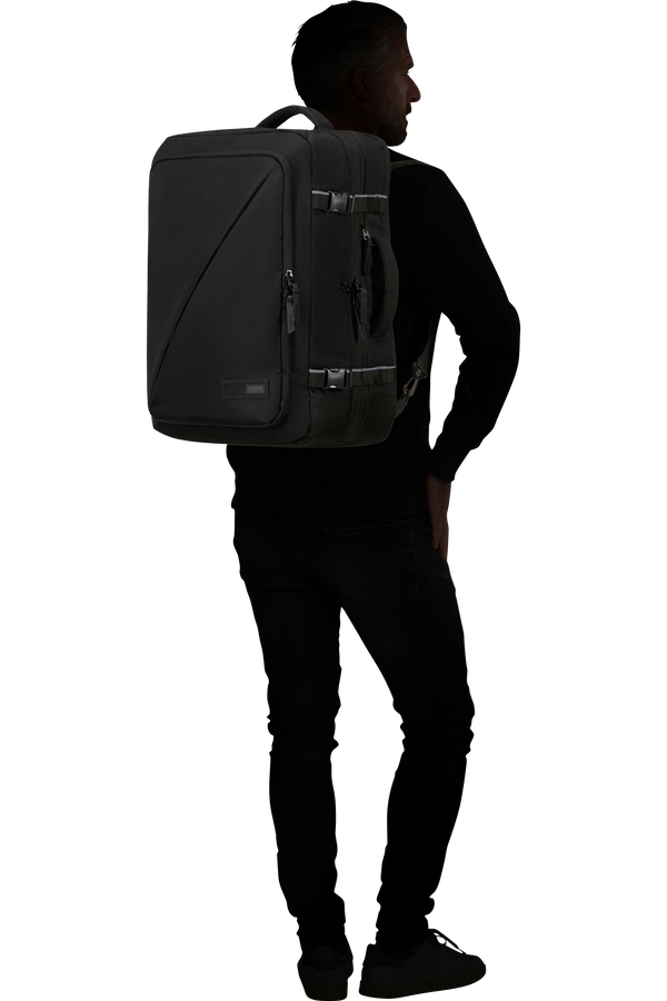 American Tourister Take2cabin Travel Backpack Expandable L  Czarny