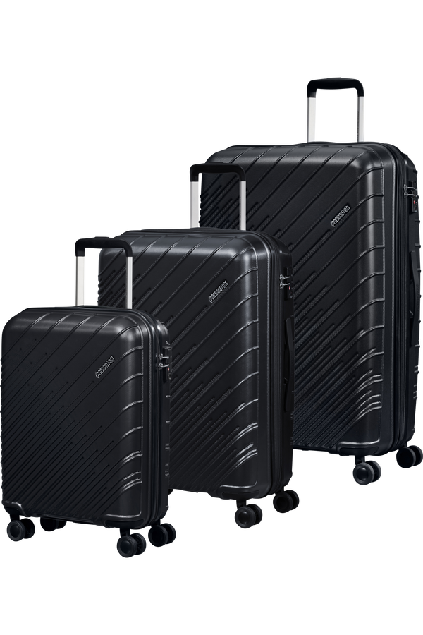 American Tourister Speedstar 3 PC SET A  Czarny