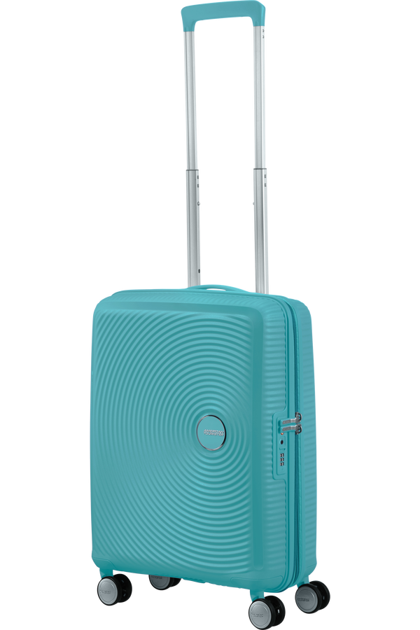 American Tourister Soundbox Spinner Expandable 55cm  Turquoise Tonic