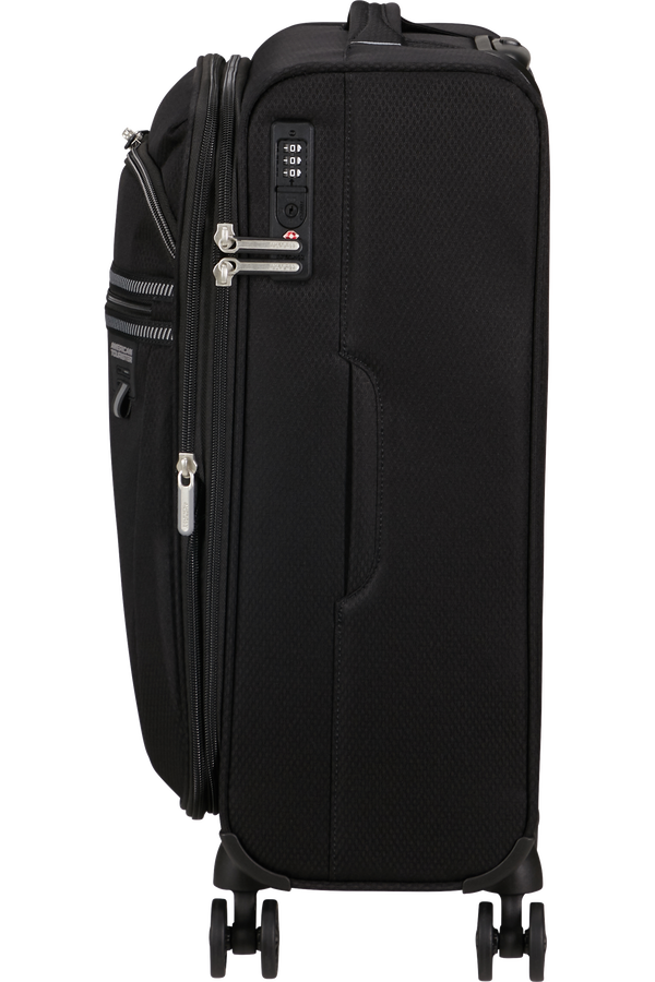 American Tourister Aerospin Spinner Expandable S  Czarny