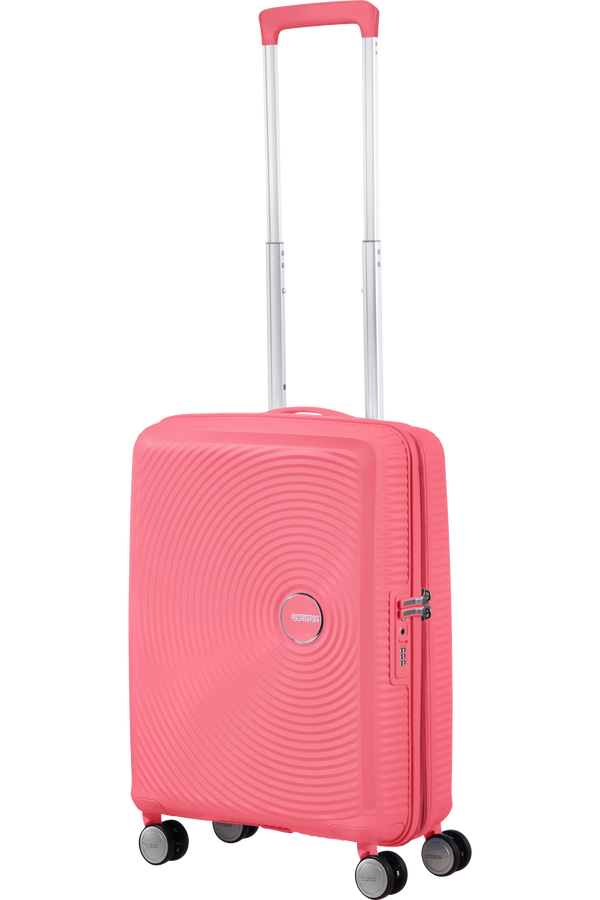 American Tourister Soundbox Spinner Expandable 55cm  Sun Kissed Coral