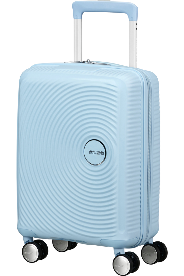 American Tourister Soundbox Mini Spinner 47cm  Pastel Blue American Tourister Soundbox Mini Spinner 47cm  Pastel Blue