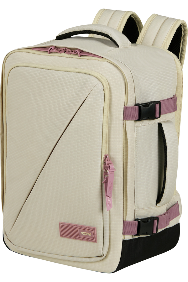 American Tourister Take2cabin Casual Backpack MS  Coconut Sand/Galactic Mauve