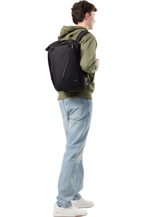 American Tourister Take2cabin Backpack with Wheels S  Czarny