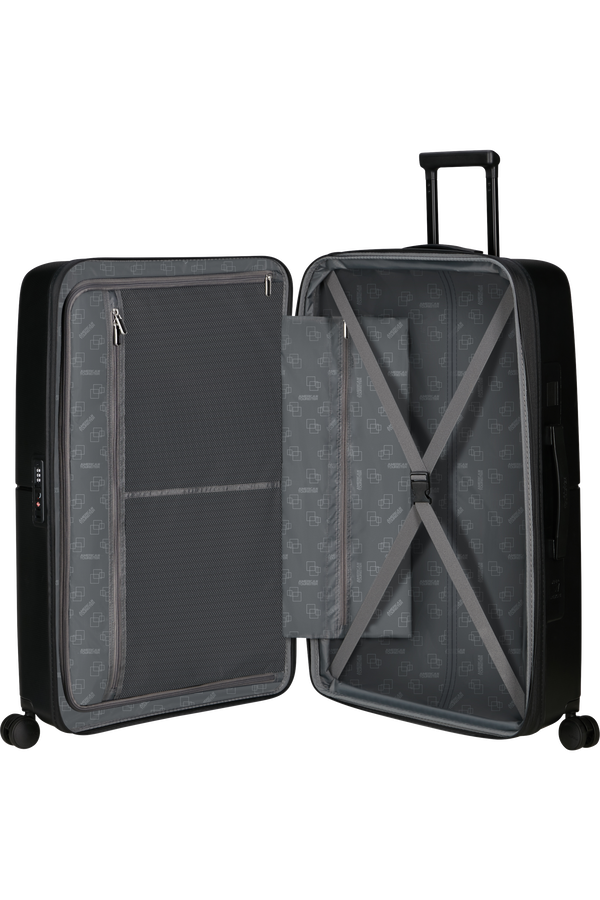 American Tourister DashPop Spinner Expandable TSA 77cm True Black American Tourister DashPop Spinner Expandable TSA 77cm True Black