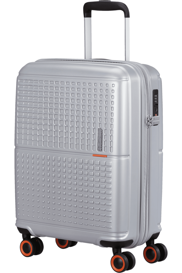 American Tourister Geopop Spinner 55/20 Tsa. 55cm  Metallic Silver