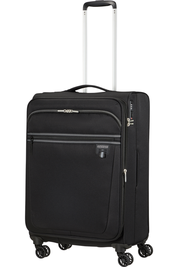 American Tourister Aerospin Spinner Expandable M  Czarny