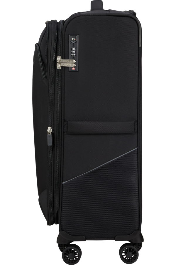 American Tourister SummerRideSpinner M EXP TSA 69cm Czarny American Tourister SummerRideSpinner M EXP TSA 69cm Czarny