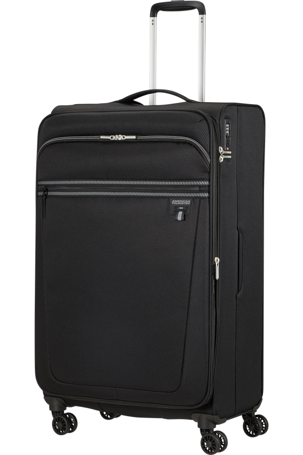 American Tourister Aerospin Spinner Expandable L  Czarny